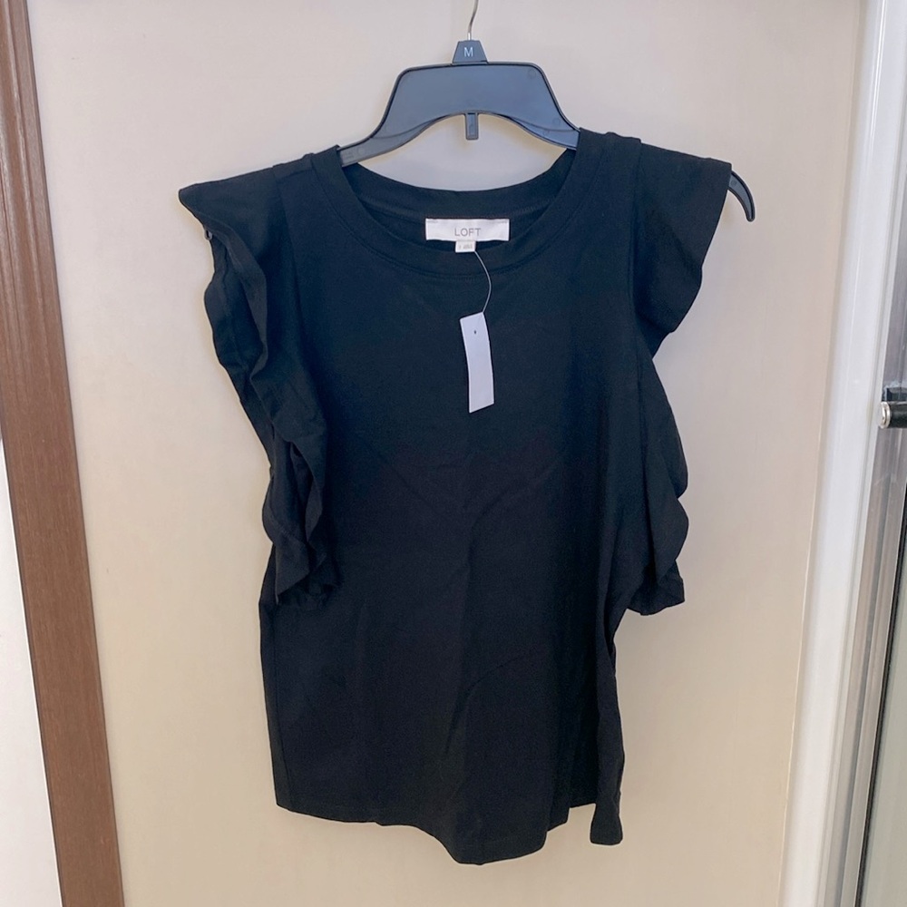 Loft flutter sleeve top